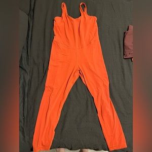 Perfect condition Lululemon align bodysuit 25’. orangey red color